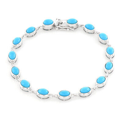 Zilveren armband met Sleeping Beauty Turkooisen