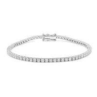 Gouden armband met I1 (H) Diamanten