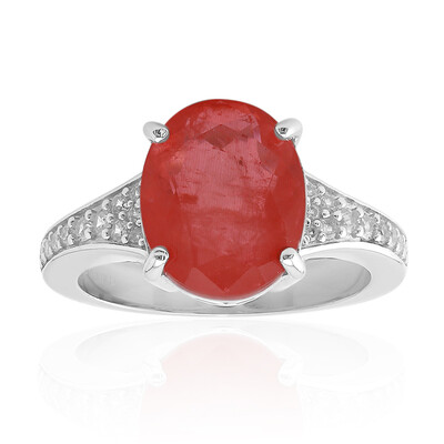 Zilveren ring met een Pasteloranje Kwarts