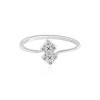 Zilveren ring met I2 (I) Diamanten