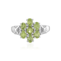 Zilveren ring met peridoots
