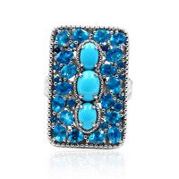 Zilveren ring met een Sleeping Beauty Turkoois (Dallas Prince Designs)