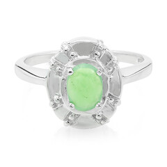 Zilveren ring met een keizerlijk chrysopraas