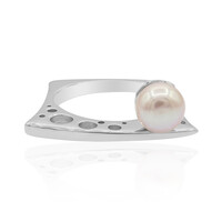 Zilveren ring met een zoetwater kweekparel (TPC)