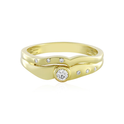 Gouden ring met een Loepzuivere (F) Diamant (LUCENT DIAMONDS)