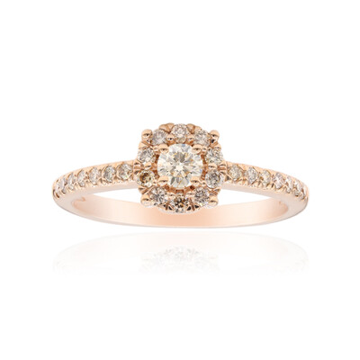 Gouden ring met een SI1 Argyle Rose De France Diamant (Annette)