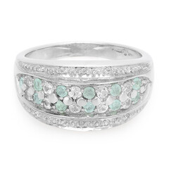 Zilveren ring met Paraiba toermalijnen