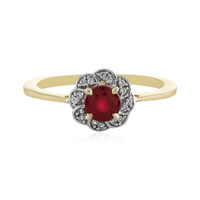 Gouden ring met een robijn (Adela Gold)