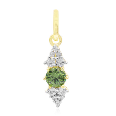 Gouden hanger met een Madagaskar Demantoid