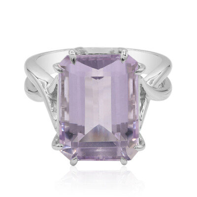 Zilveren ring met een lavendel amethist