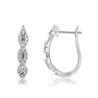 Gouden oorbellen met SI2 (H) Diamanten (CIRARI)