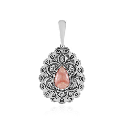 Zilveren hanger met een rhodochrosiet (Desert Chic)