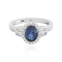 Gouden ring met een Ceylon saffier