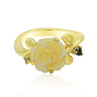 Zilveren ring met een parelmoer
