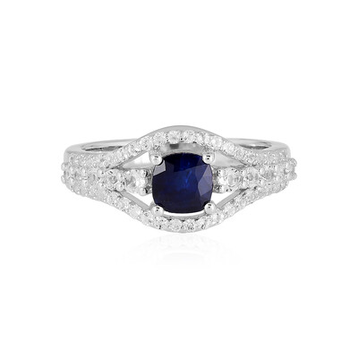 Zilveren ring met een Koningsblauwe Spinel