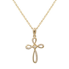 Gouden halsketting met een I1 (H) Diamant (CIRARI)