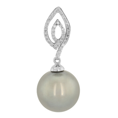 Gouden hanger met een Tahiti parel (M de Luca)
