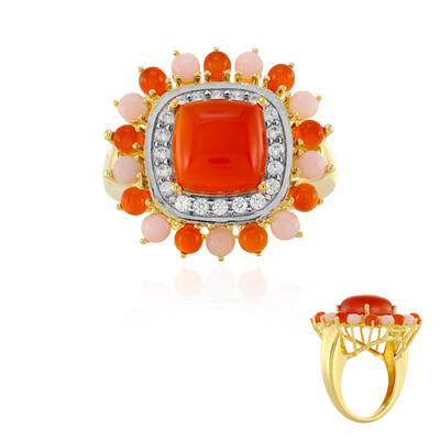 Zilveren ring met een carneool