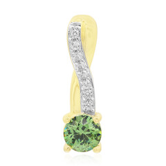 Gouden hanger met een Madagaskar Demantoid