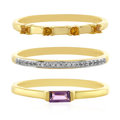 Zilveren ring met een amethist