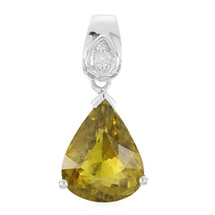 Gouden hanger met een koper toermalijn