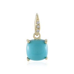 Gouden hanger met een Sleeping Beauty Turkoois