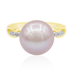 Gouden ring met een Royal Pink Ming Parel (TPC)