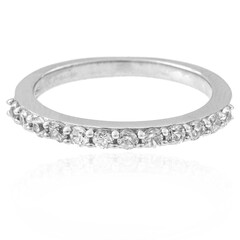 Zilveren ring met zirkonen