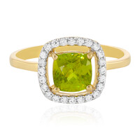 Gouden ring met een sfeen