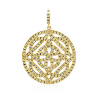 Zilveren hanger met Fancy diamanten