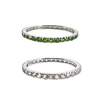 Zilveren ring met zirkonen