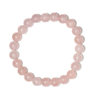 Armband met rozen kwartskristallen
