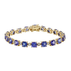 Gouden armband met AAA tanzanieten (CIRARI)