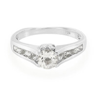 Zilveren ring met een Himalaya beril