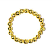 Armband met Gouden lava parels