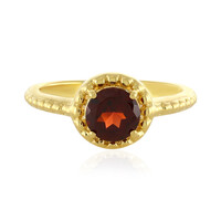 Zilveren ring met een Indische Granaat