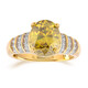 Gouden ring met een Bulgaarse sfaleriet
