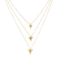 Gouden halsketting met een I2 Champagne Diamant (de Melo)
