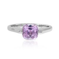 Platina ring met een AAA Braziliaanse kunziet