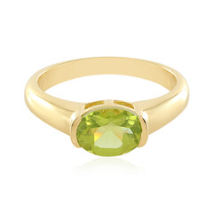 Zilveren ring met een peridoot