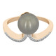 Gouden ring met een Tahiti parel (M de Luca)