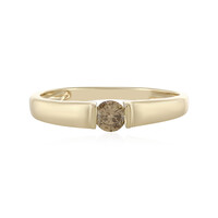 Gouden ring met een I1 Bruine Diamant