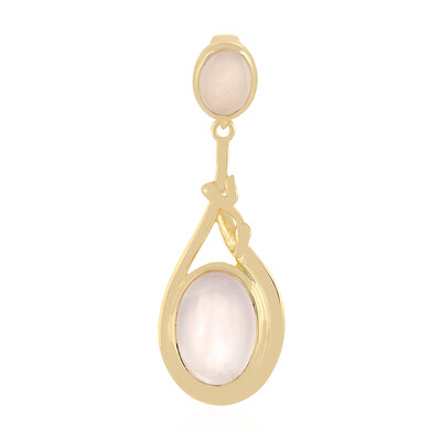 Zilveren hanger met een rozen kwarts