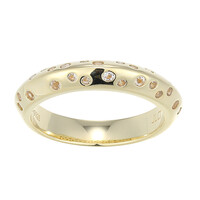 Zilveren ring met witte topaasstenen (Adela Silber)