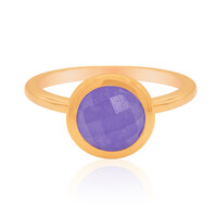 Zilveren ring met een lavendel jade