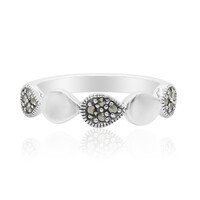 Zilveren ring met marcasieten