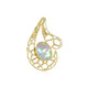 Gouden hanger met een AAA Welo-opaal (Ornaments by de Melo)