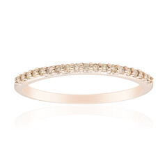 Gouden ring met SI1 Argyle Rose De France Diamanten