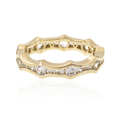 Gouden ring met zirkonen (de Melo)