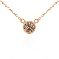 Gouden halsketting met een VS1 Argyle-Rose de France-Diamant